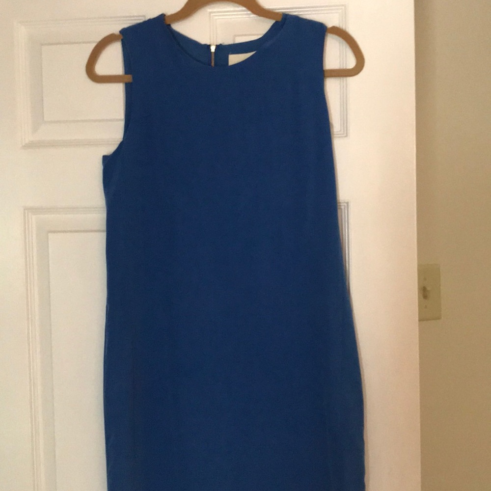 Beautiful blue 100 % silk dress